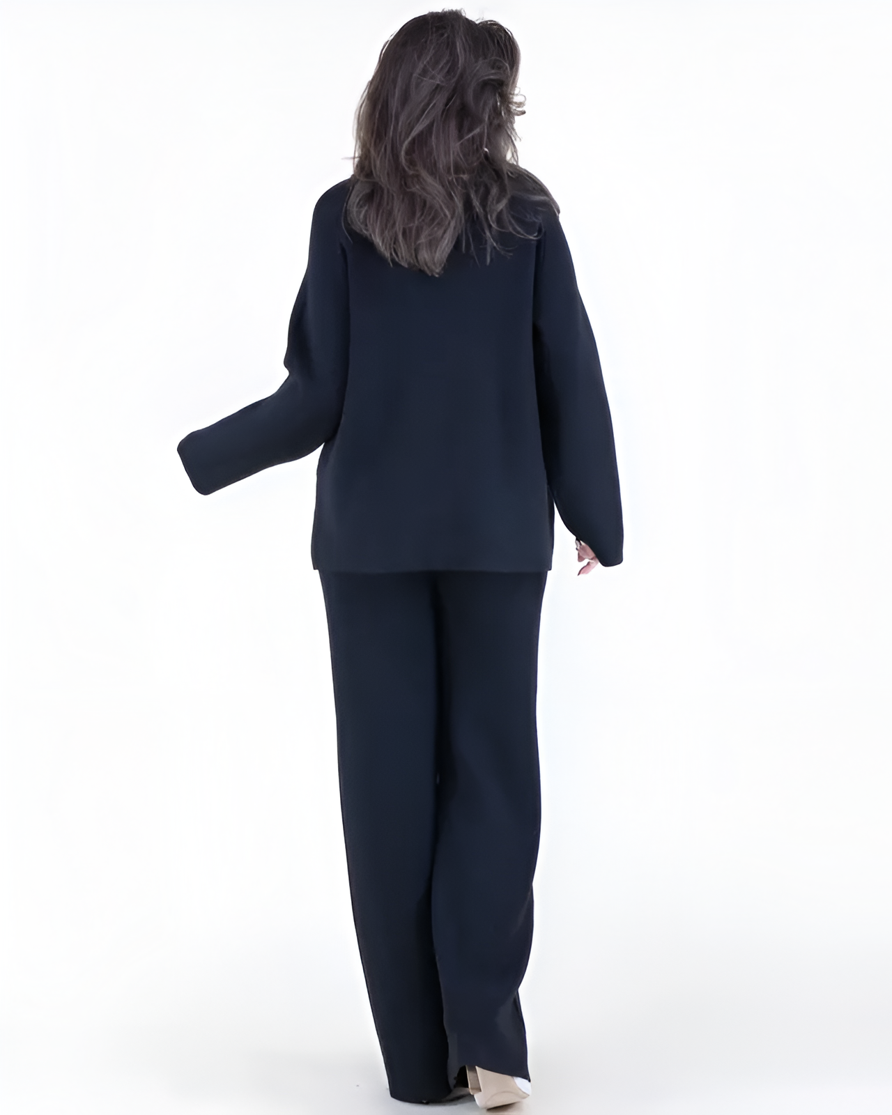 2 Piece Knit Design Lounge Set With Sweater And Pant