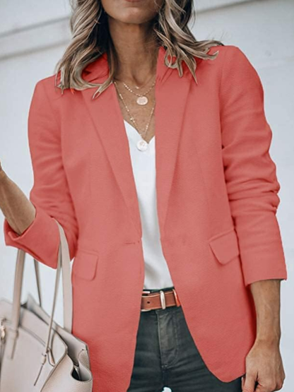 Casual Long Sleeve Jacket-Cozy Knit Sets