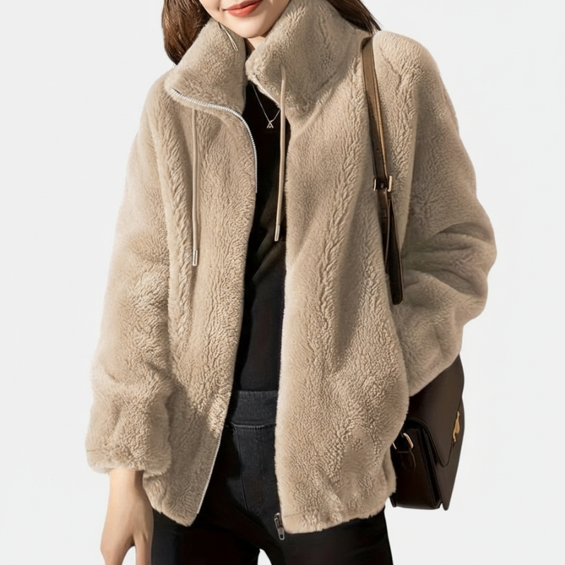 Casual And Cozy Zip Up Jacket For Women