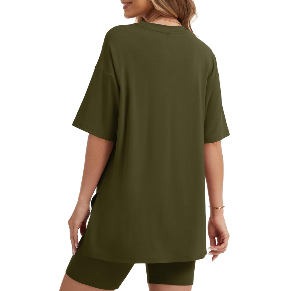 Two Piece Oversized Casual Lounge Set For Summer