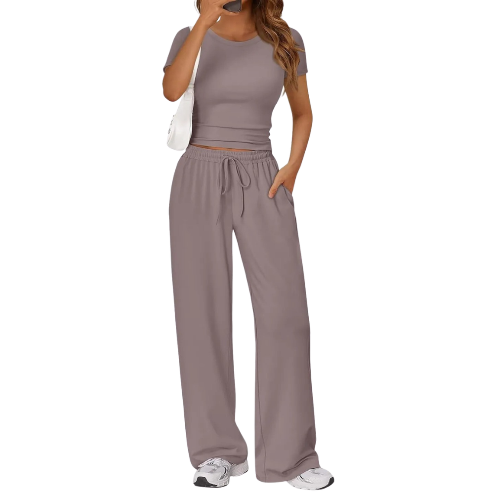Womens Travel Sweat Set Two Piece Matching Lounge Outfit
