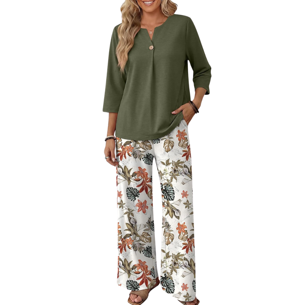 Summer Spring Sleeve Piece Sets Two For Women