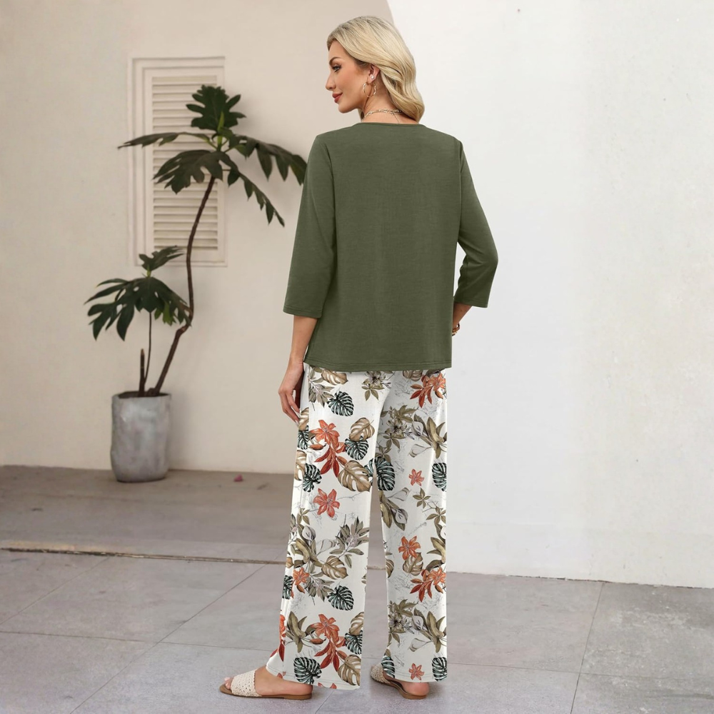 Summer Spring Sleeve Piece Sets Two For Women