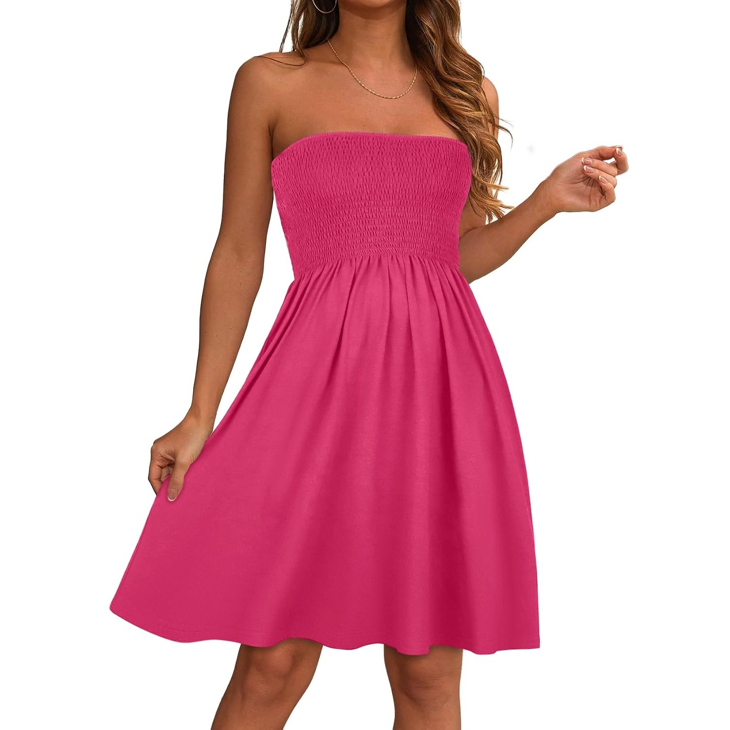Casual Strapless Summer Sundress For Women