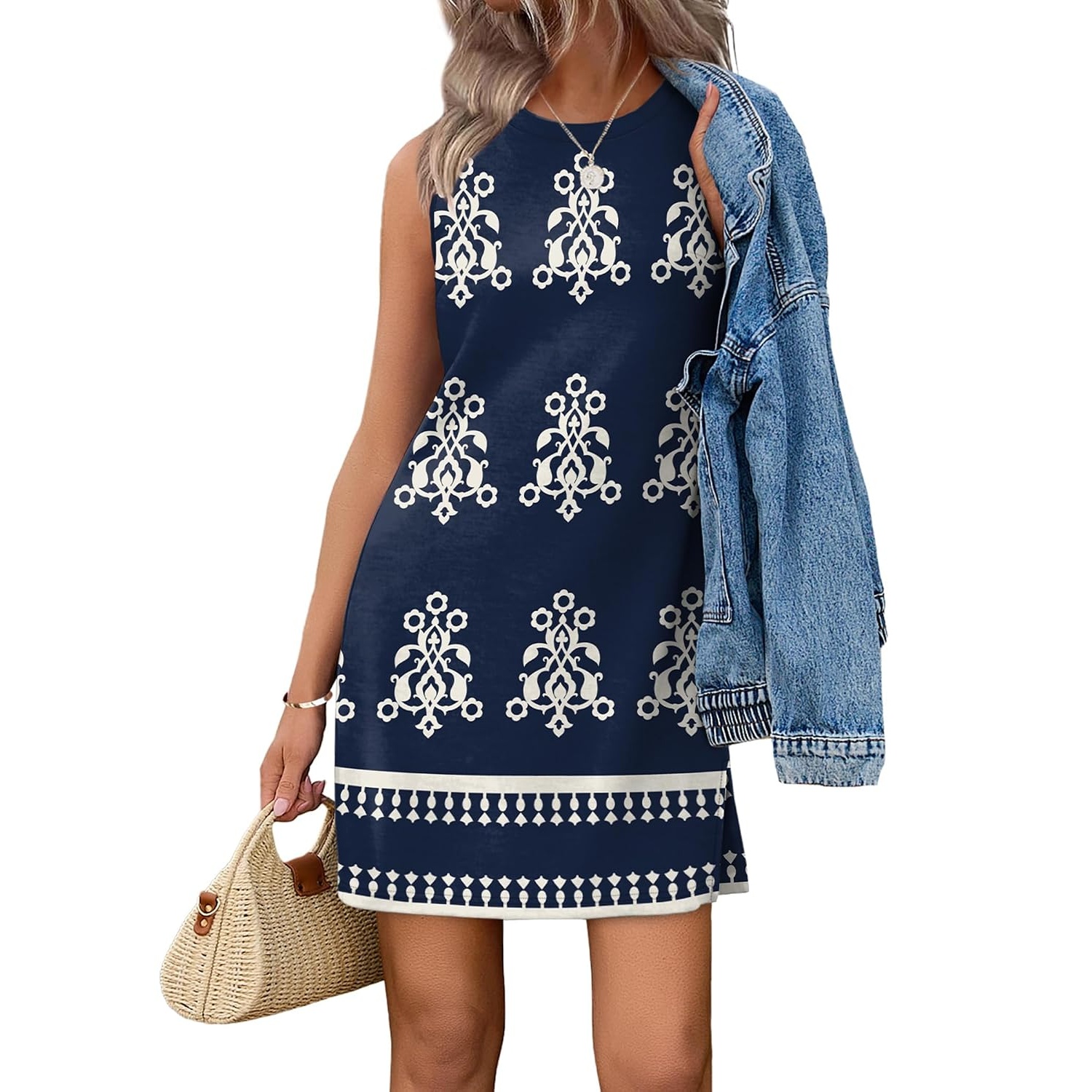 Casual  Sleeveless Tank Dress For Women