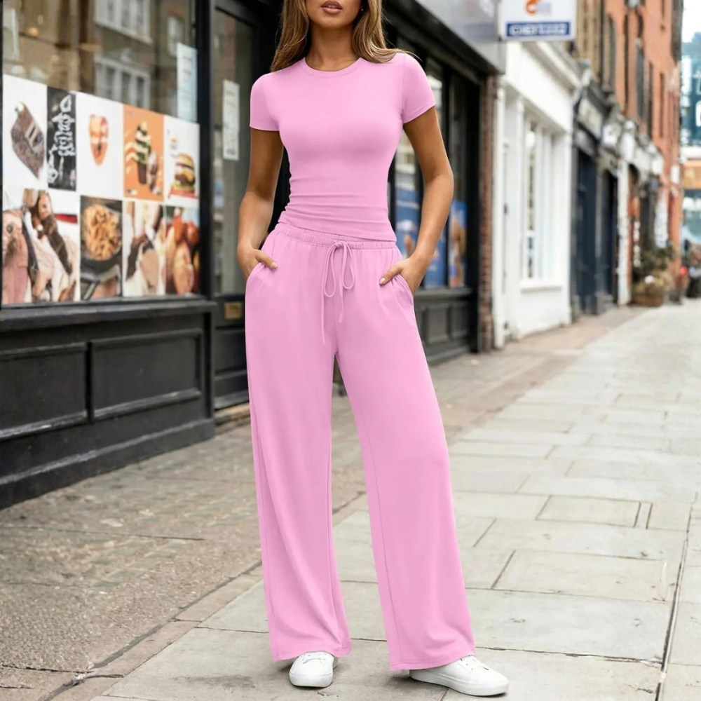 Womens Travel Sweat Set Two Piece Matching Lounge Outfit