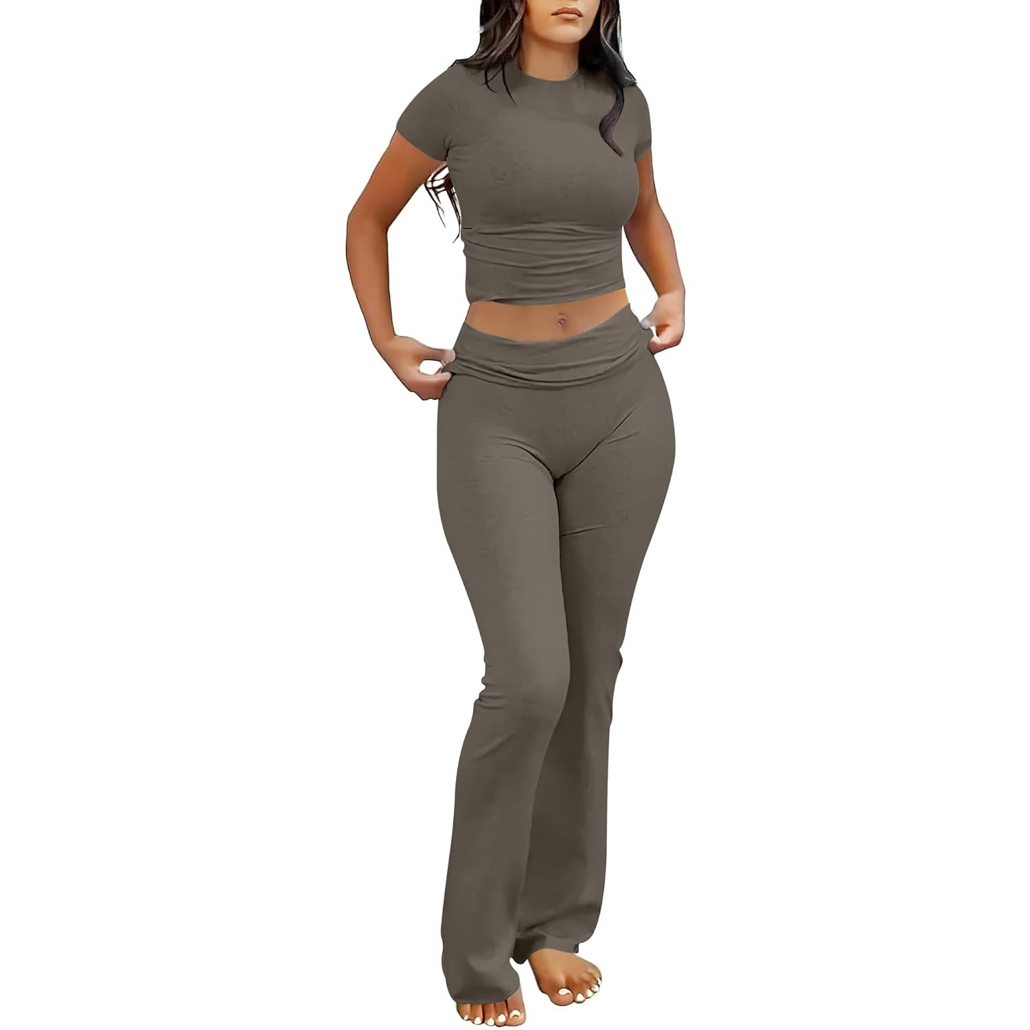 2 Piece Yoga Workout Matching Outfit Set For Women