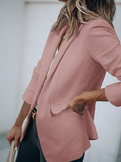 Front Long Sleeve Jacket-Cozy Knit Sets