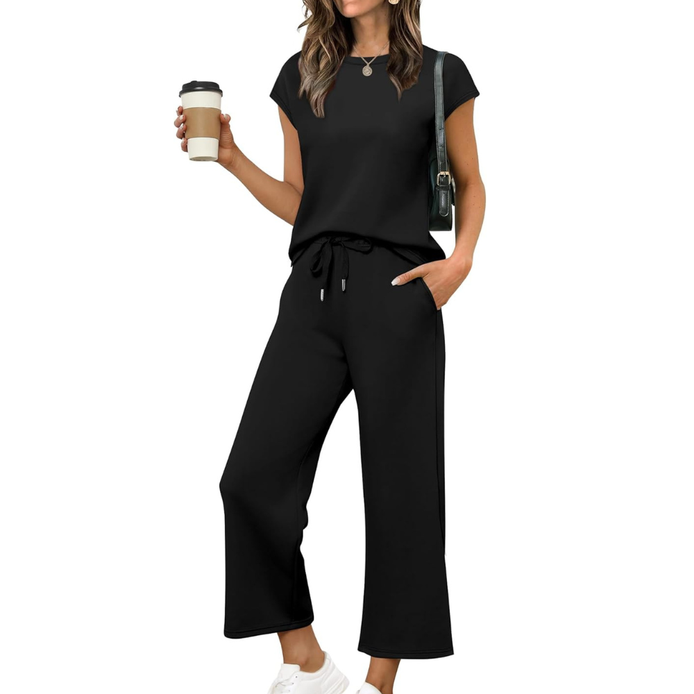 Two Piece Summer Vacation Lounge Matching Set Outfit