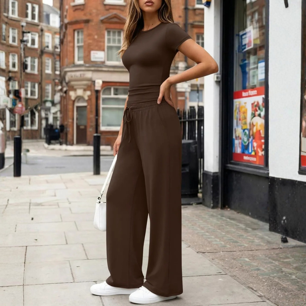 Womens Travel Sweat Set Two Piece Matching Lounge Outfit