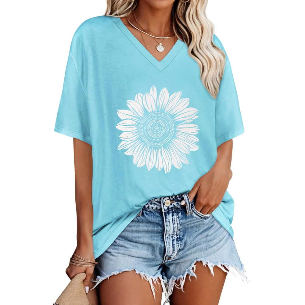 Oversized Loose Summer Short Sleeve T Shirts For Women