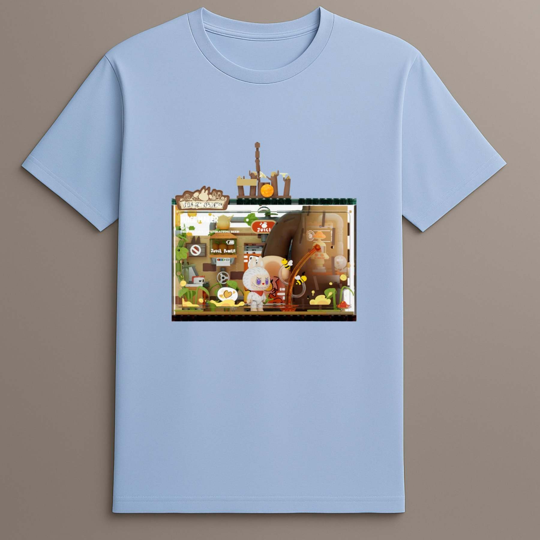 Virgo Bunny In Robe Graphic Labubu T Shirt