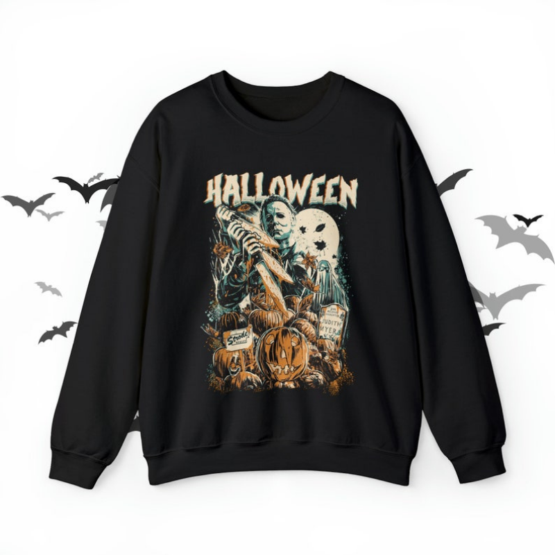 Vintage Halloween Sweatshirt-Cozy Knit Sets