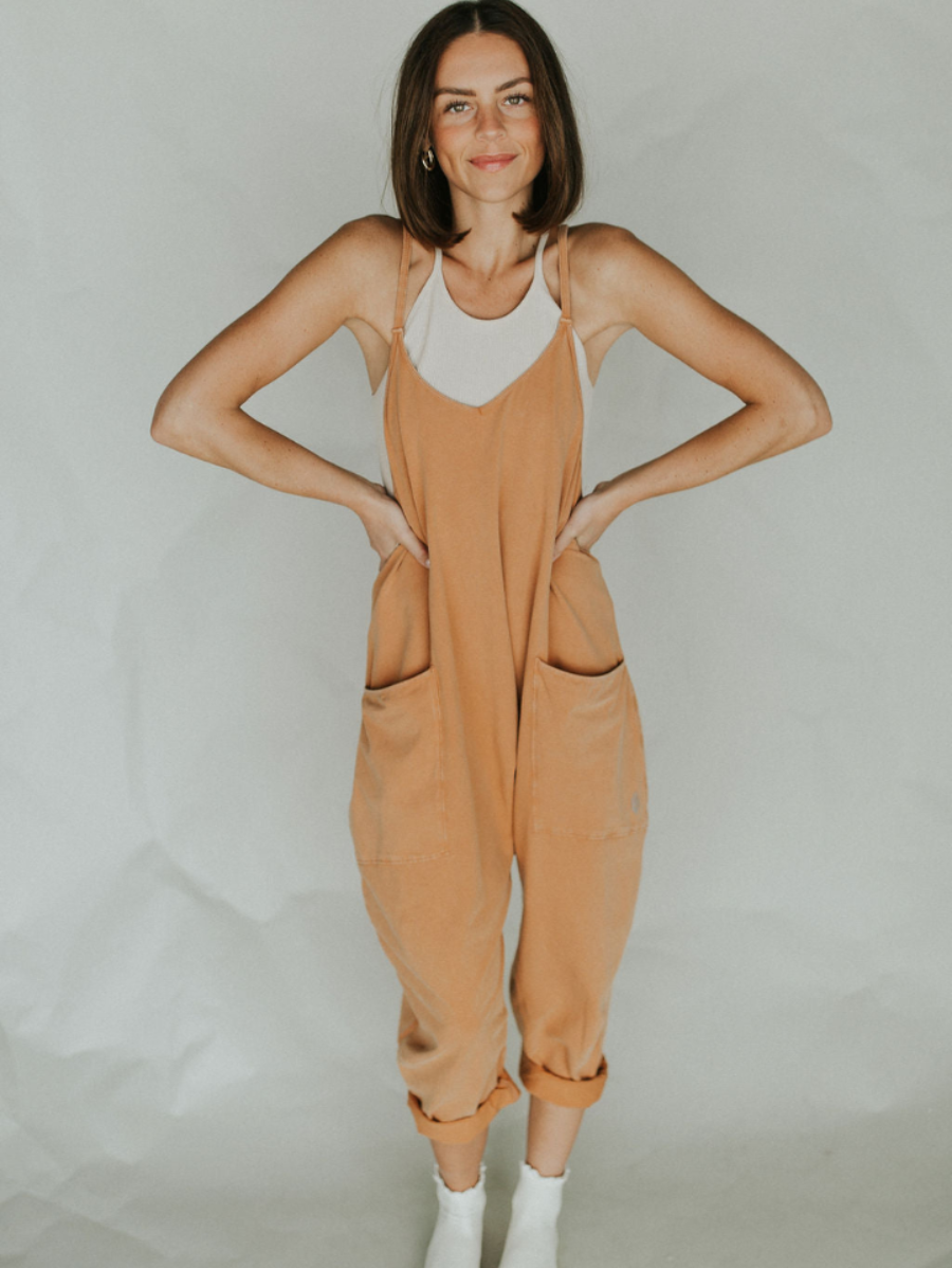 Womens Casual Wide-Leg Jumpsuit-Cozy Knit Sets
