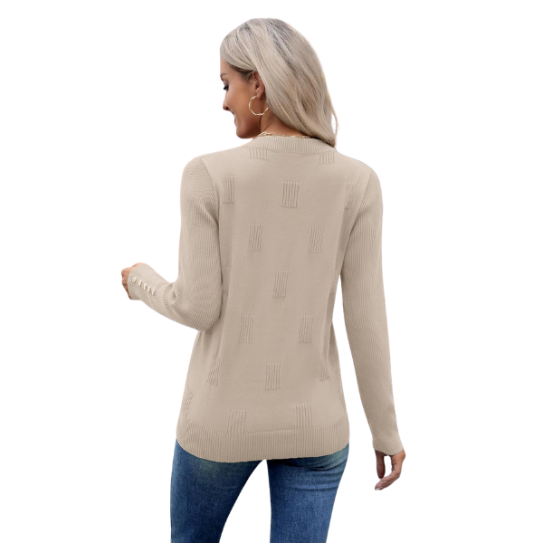 V Neck Sweaters Shirts Long Sleeve Lightweight Ribbed Knit Pullover Sweater Blouse Tops with Buttons Oufits