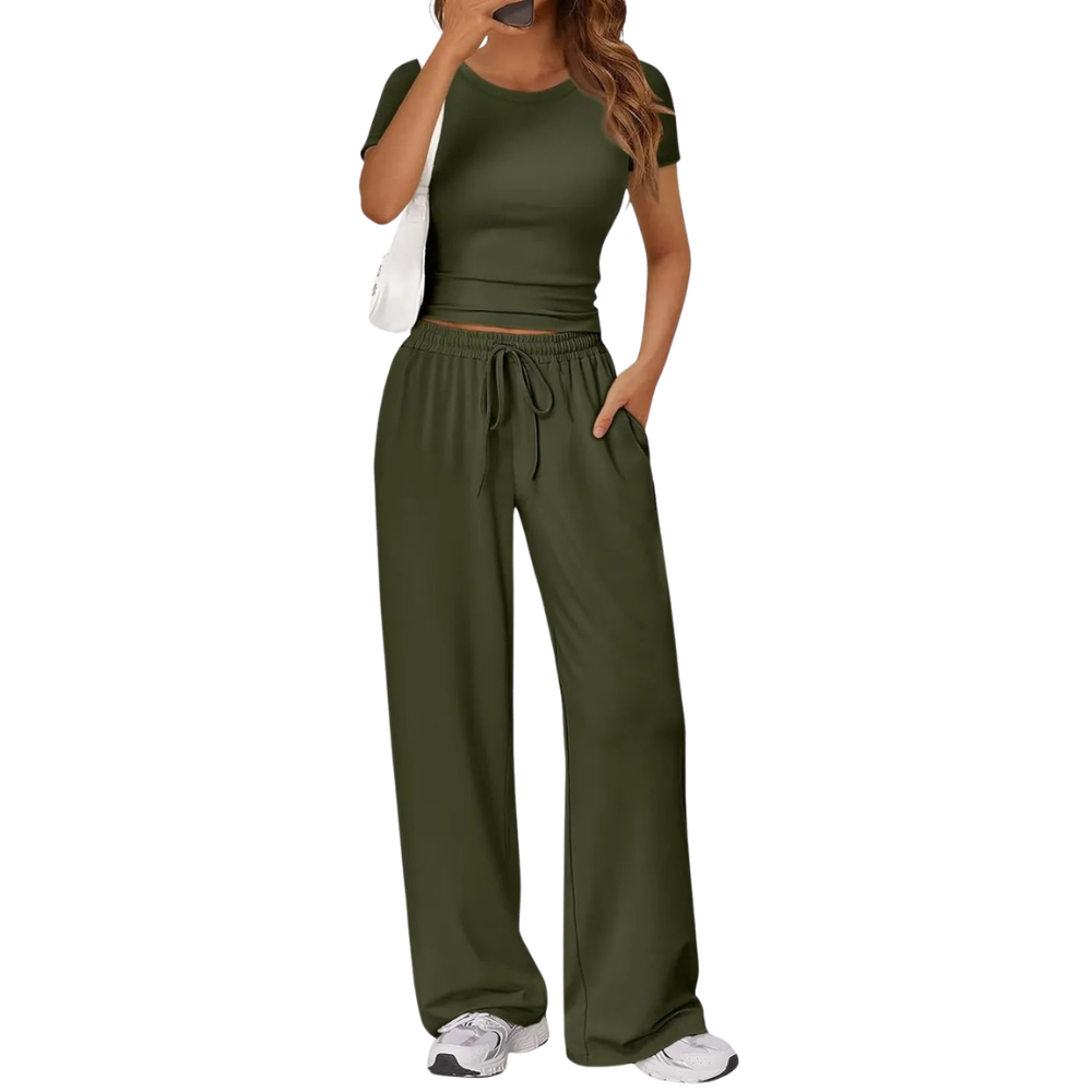 Womens Travel Sweat Set Two Piece Matching Lounge Outfit