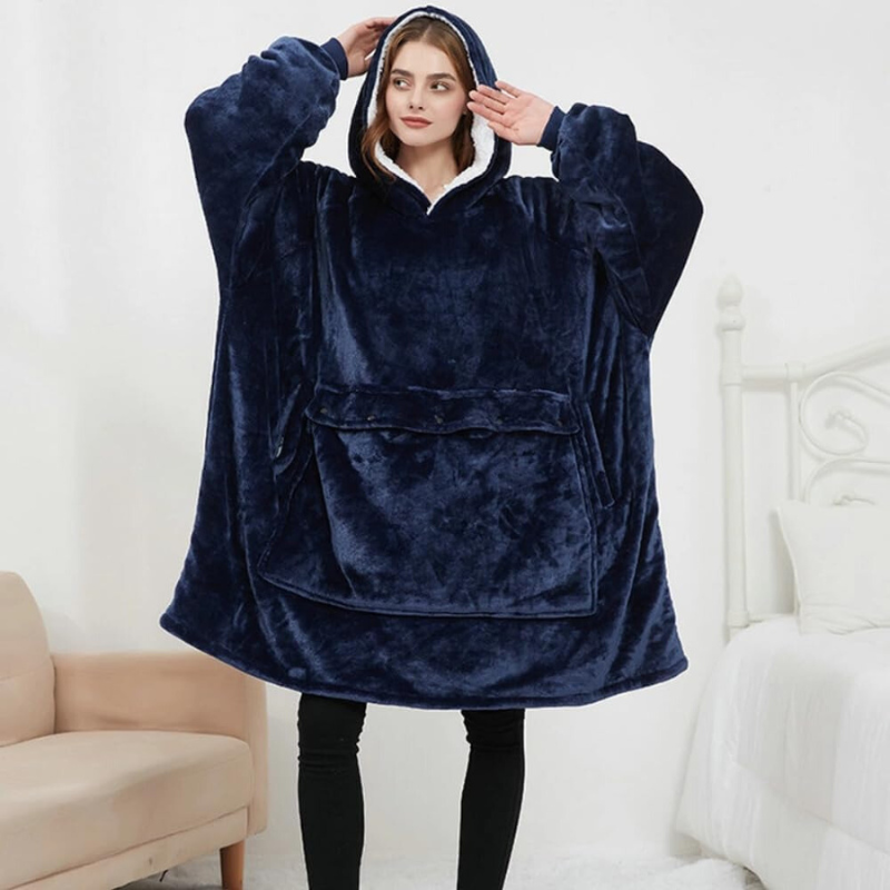 USB Heated Oversized Hoodie-Cozy Knit Sets