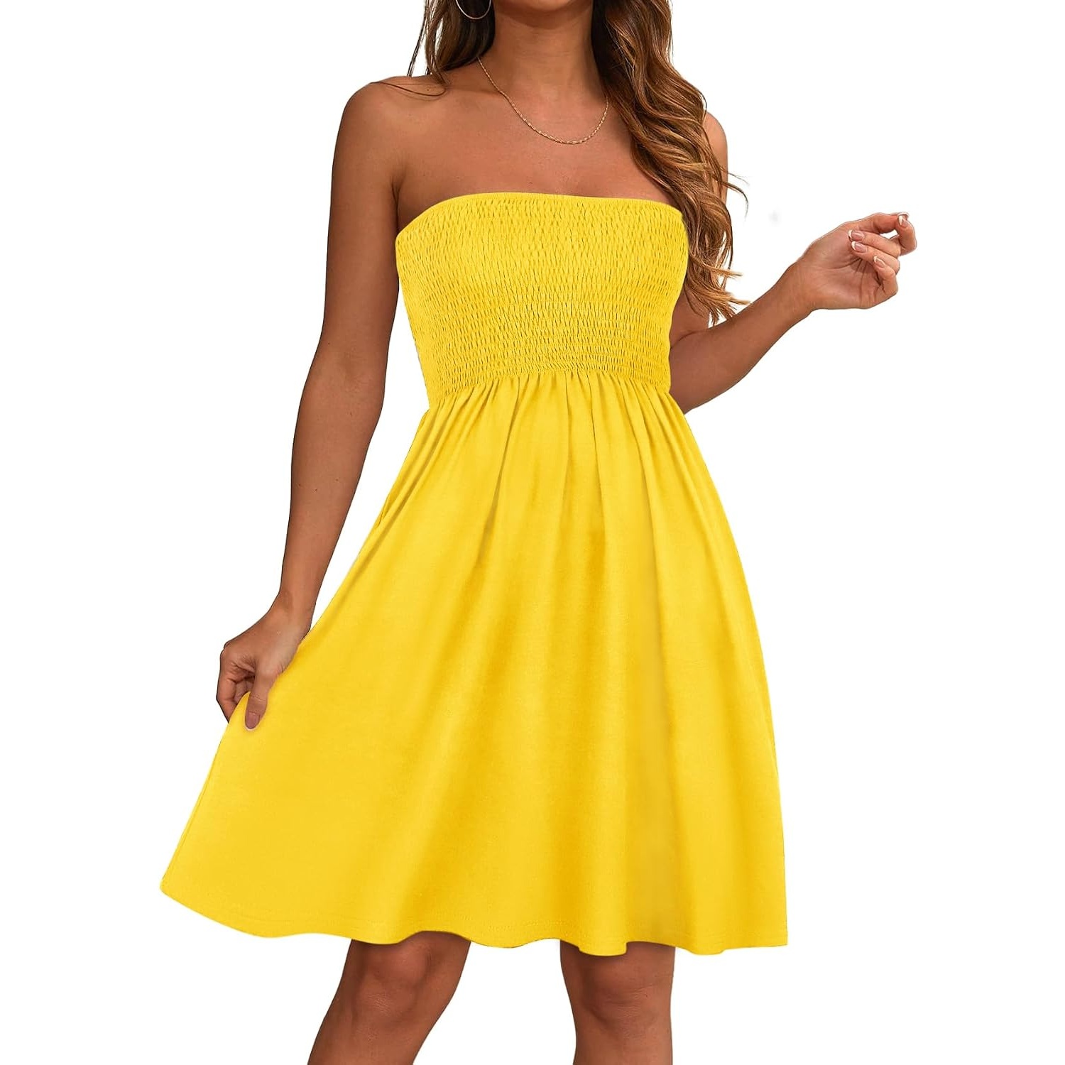 Casual Strapless Summer Sundress For Women