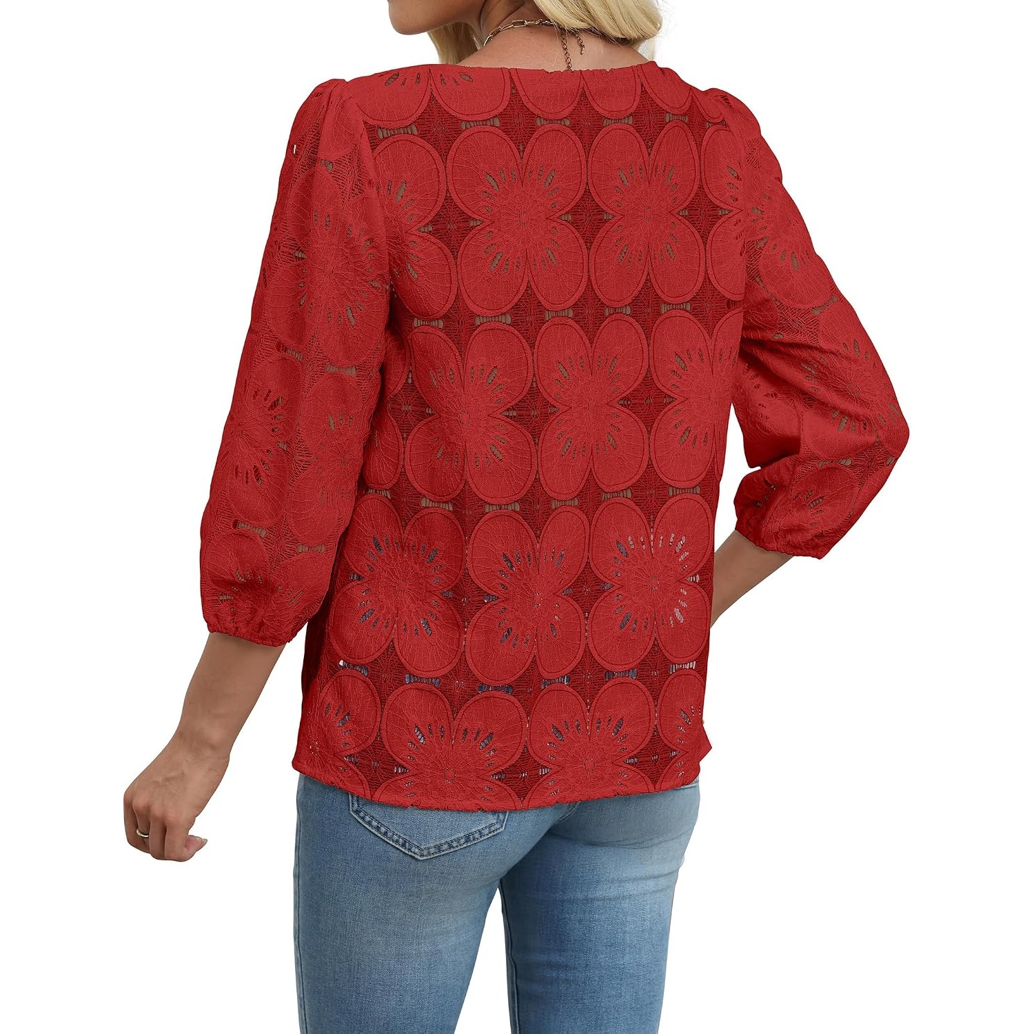Spring Summer Lace Shirts For Women