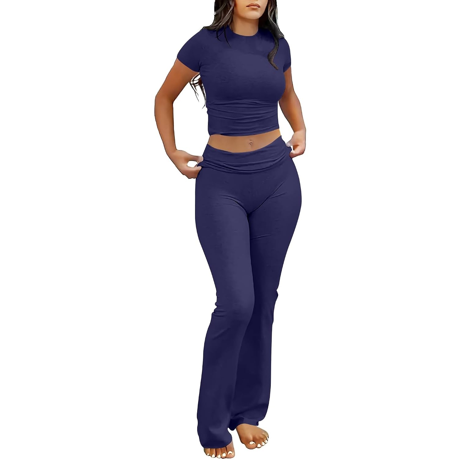 2 Piece Yoga Workout Matching Outfit Set For Women