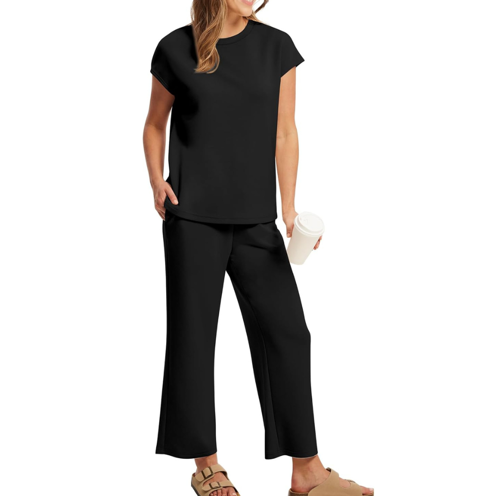 Two Piece Summer Vacation Lounge Matching Set Outfit