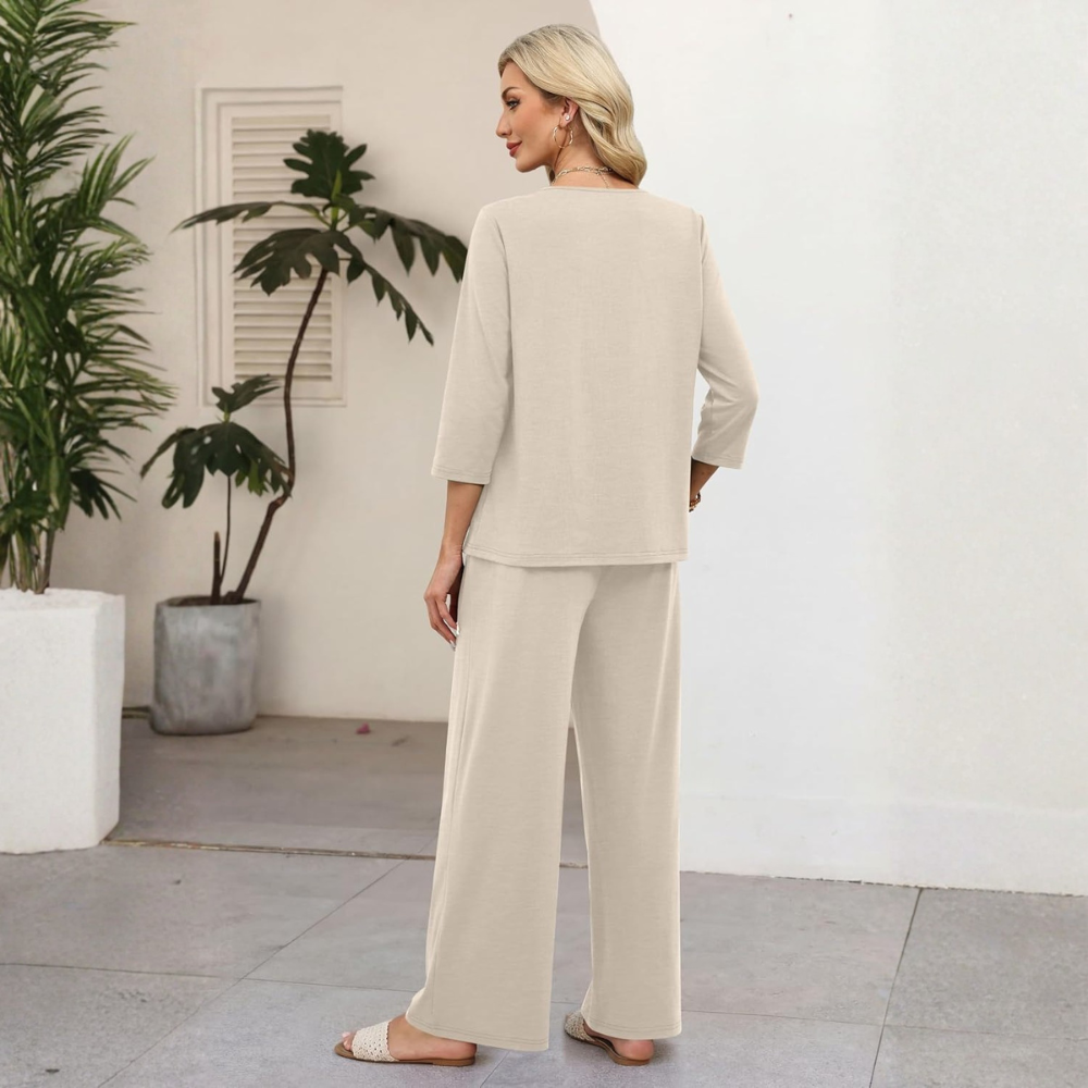 Summer Spring Sleeve Piece Sets Two For Women