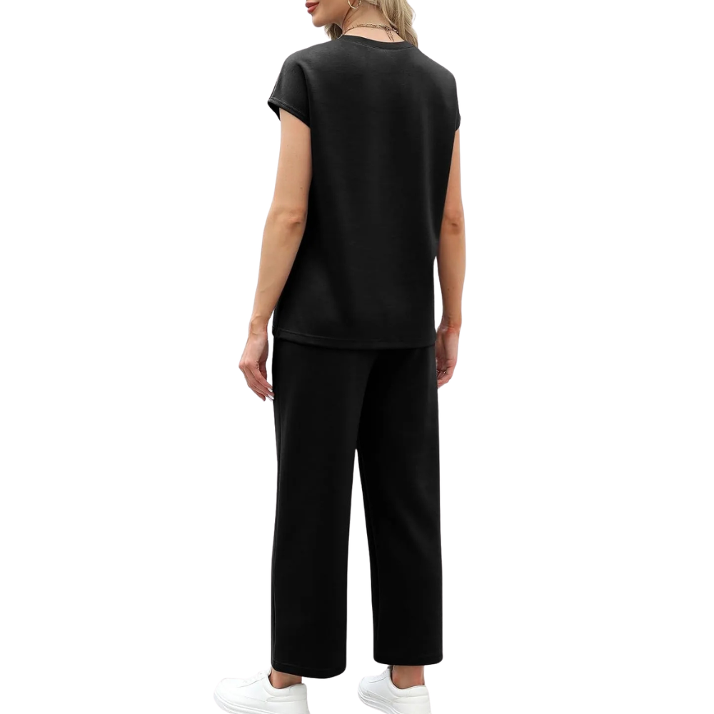 Womens Summer Spring Cap Sleeve Lounge Matching Sets