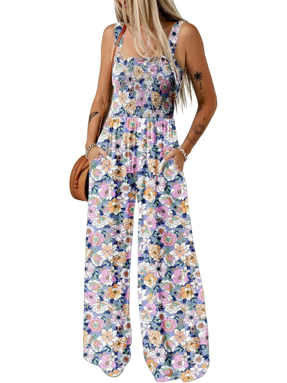 Casual Loose Sleeveless Jumpsuits-Cozy Knit Sets
