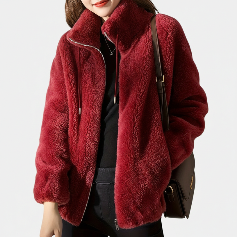 Casual And Cozy Zip Up Jacket For Women