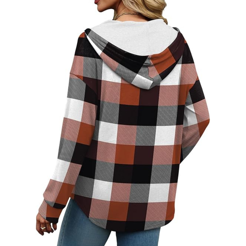 Hoodies For Women Trendy Fall Fashion V Neck Oversized Sweatshirt