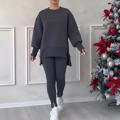 Women Printed Hoodie And Leggings Set