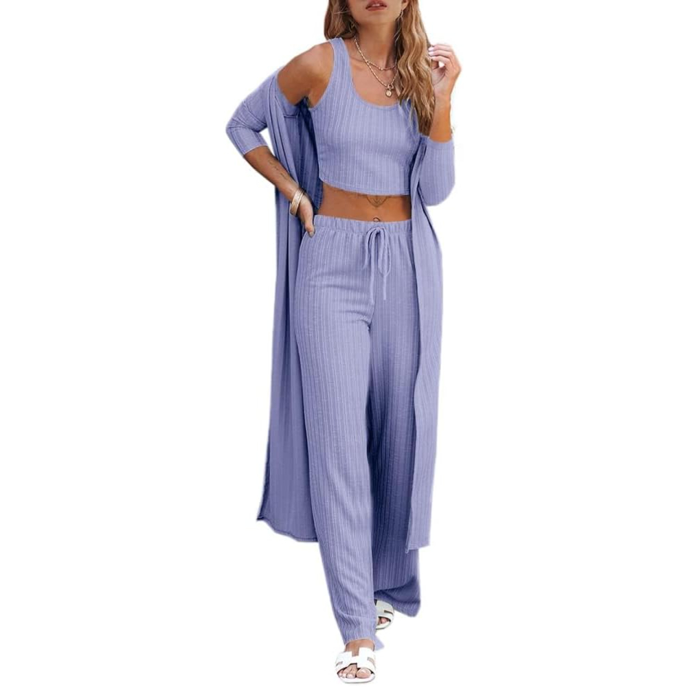 3 Piece Lounge Pajamas Sets