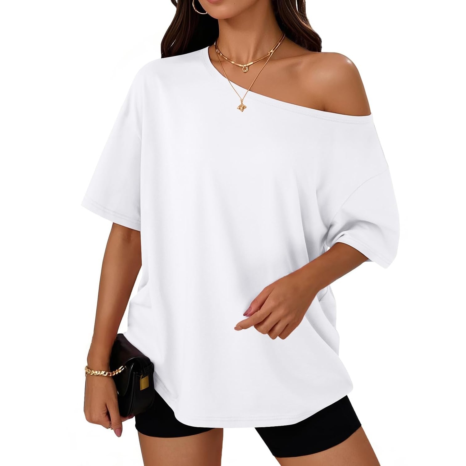Oversized Loose Fit Summer T Shirts For Women