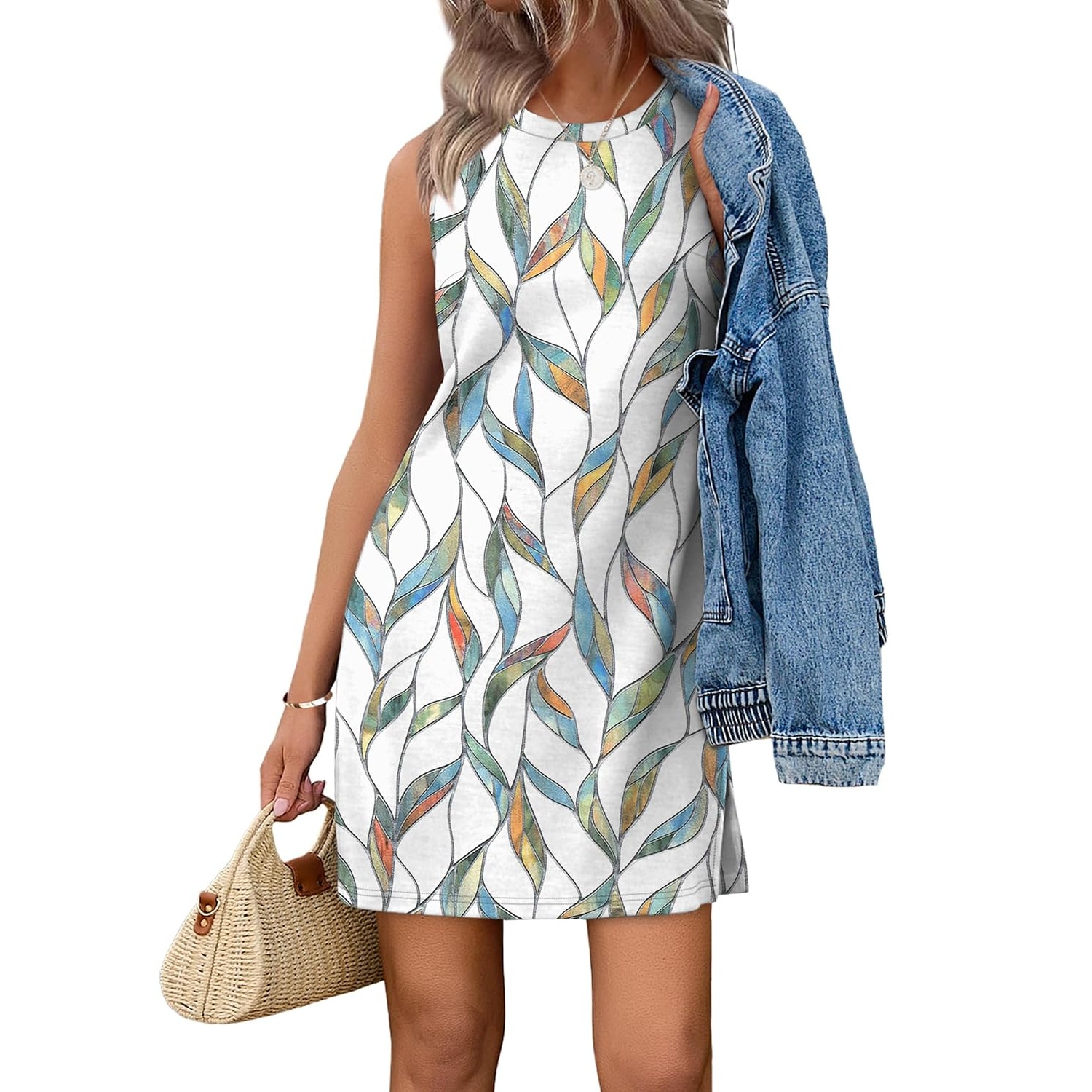 Casual  Sleeveless Tank Dress For Women