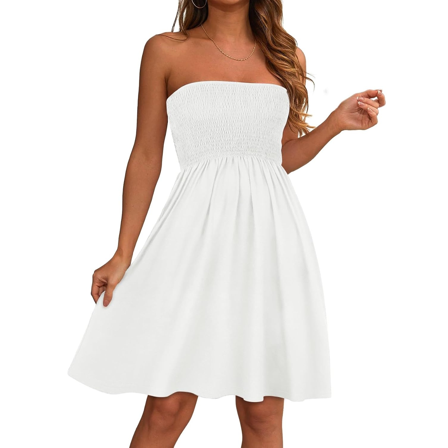 Casual Strapless Summer Sundress For Women