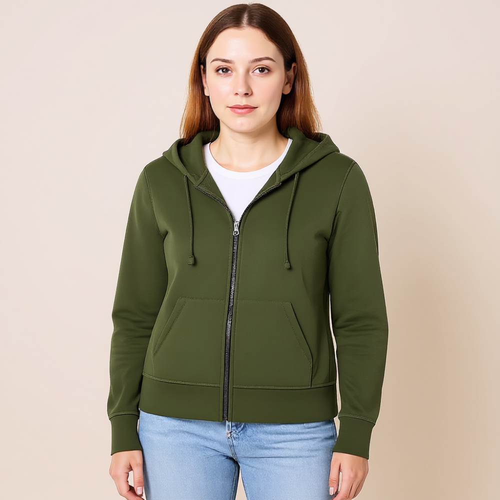 Women Fleece Full Zip Hoodie