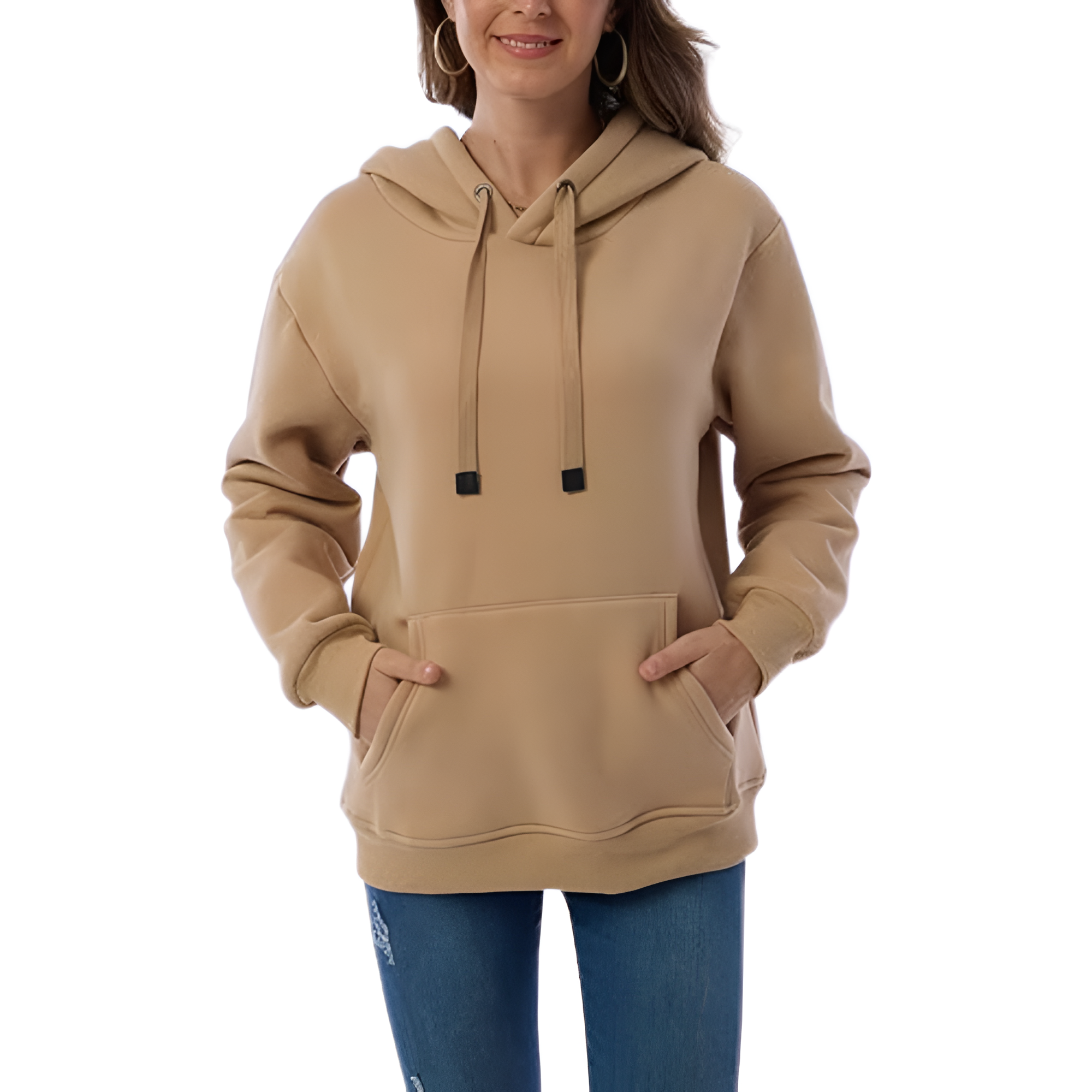 Warm Fleece Lined Hoodie For Women