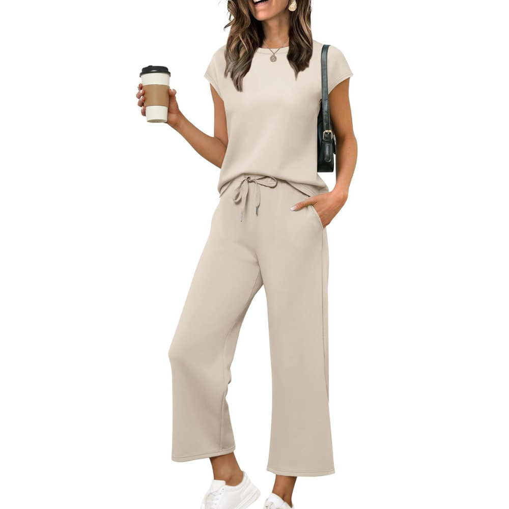 Two Piece Summer Vacation Lounge Matching Set Outfit