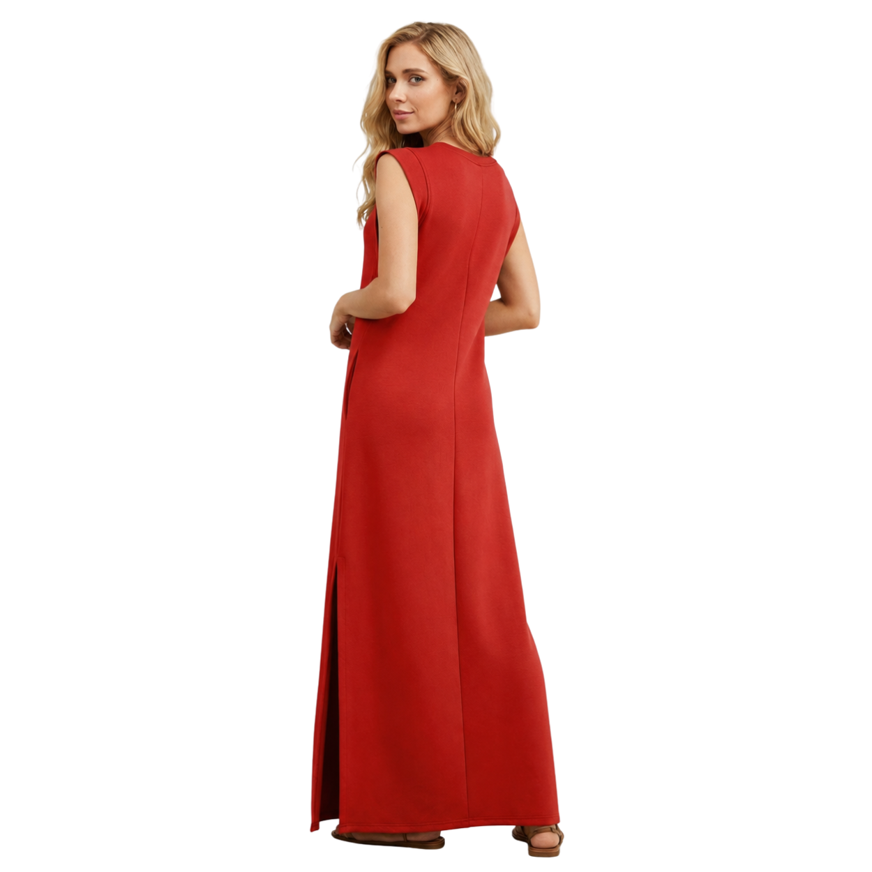 Casual Vacation Maxi Dress With Pockets For Women