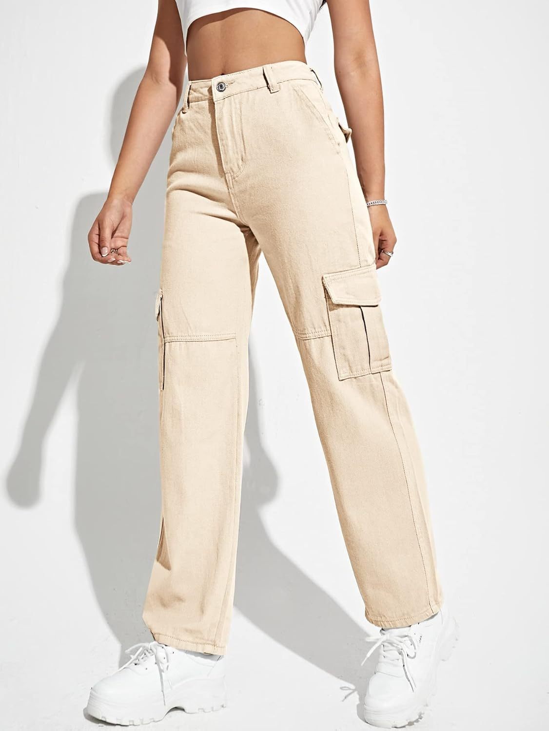 Casual Flap Pocket Denim Pant-Cozy Knit Sets