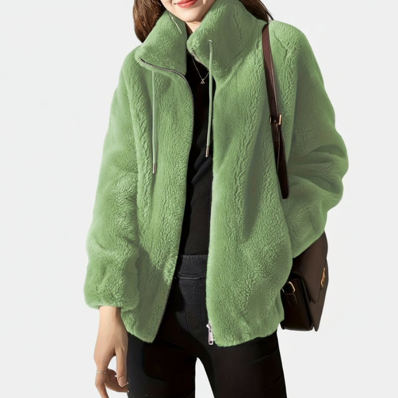 Casual And Cozy Zip Up Jacket For Women