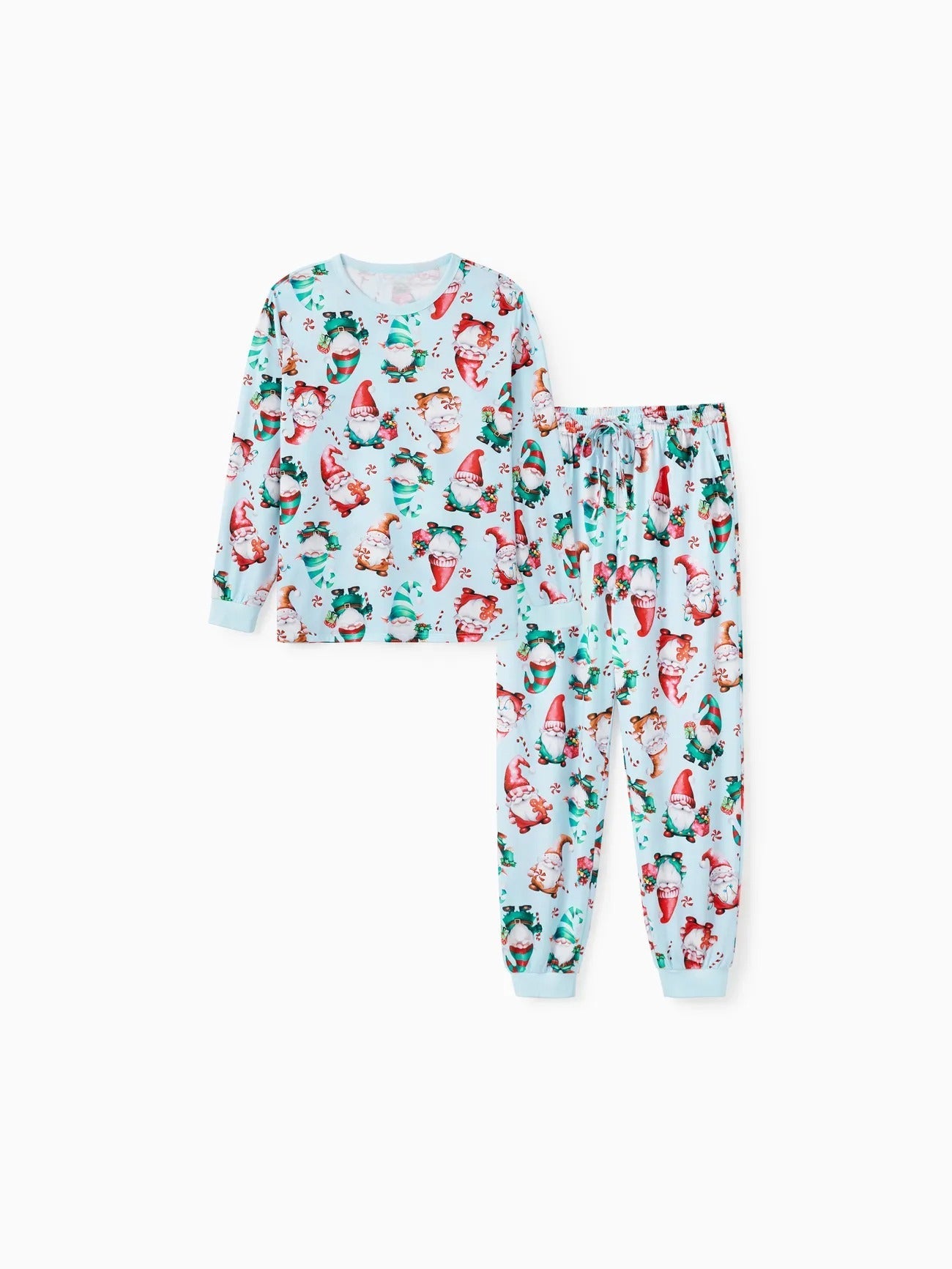 Santa And Reindeer Printed Family Matching Set-Cozy Knit Sets