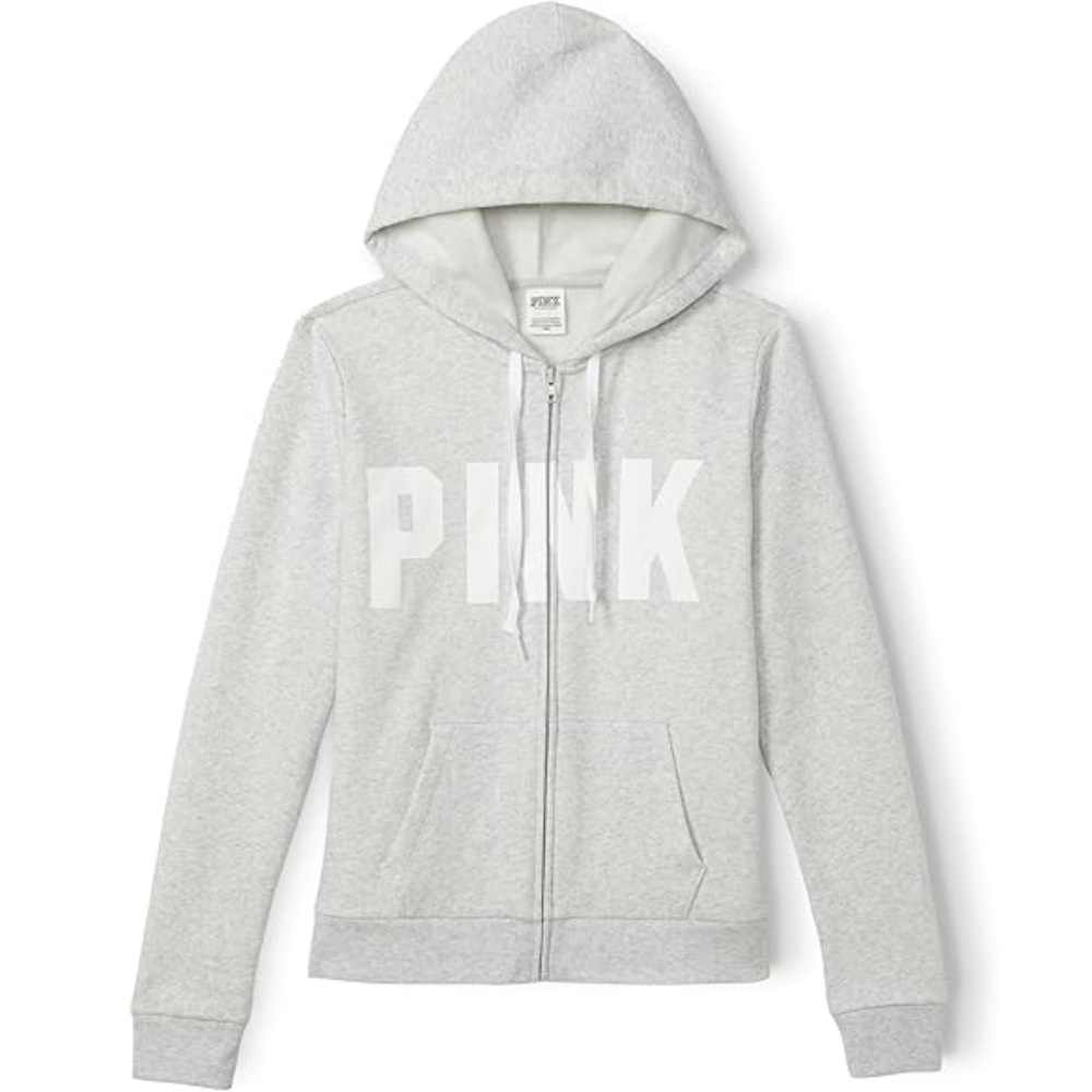 Women's PINK Logo Full Zip-up Sweatshirt