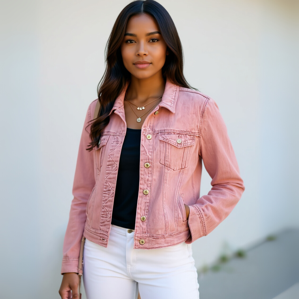 Stretch Denim Jacket For Women