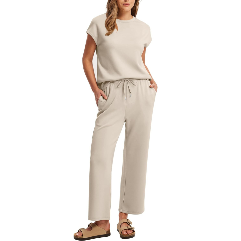 Two Piece Summer Vacation Lounge Matching Set Outfit