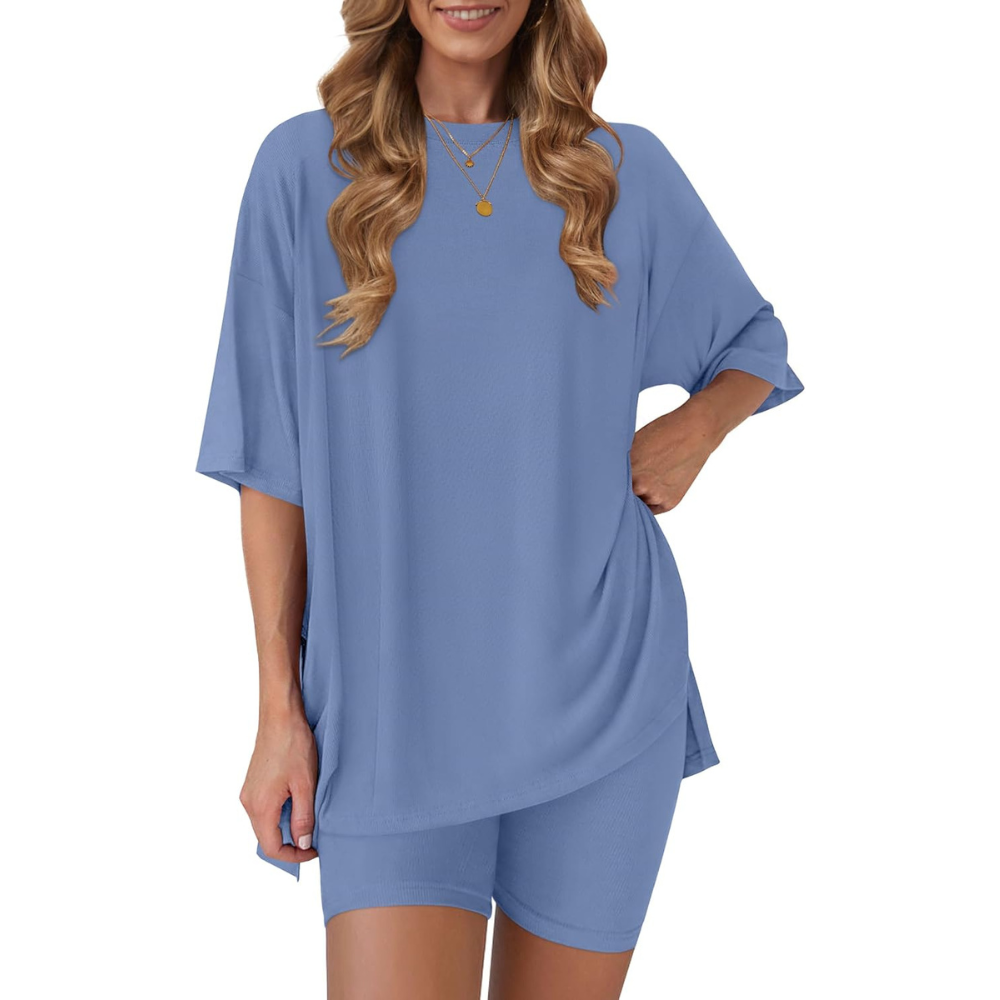 Two Piece Oversized Casual Lounge Set For Summer