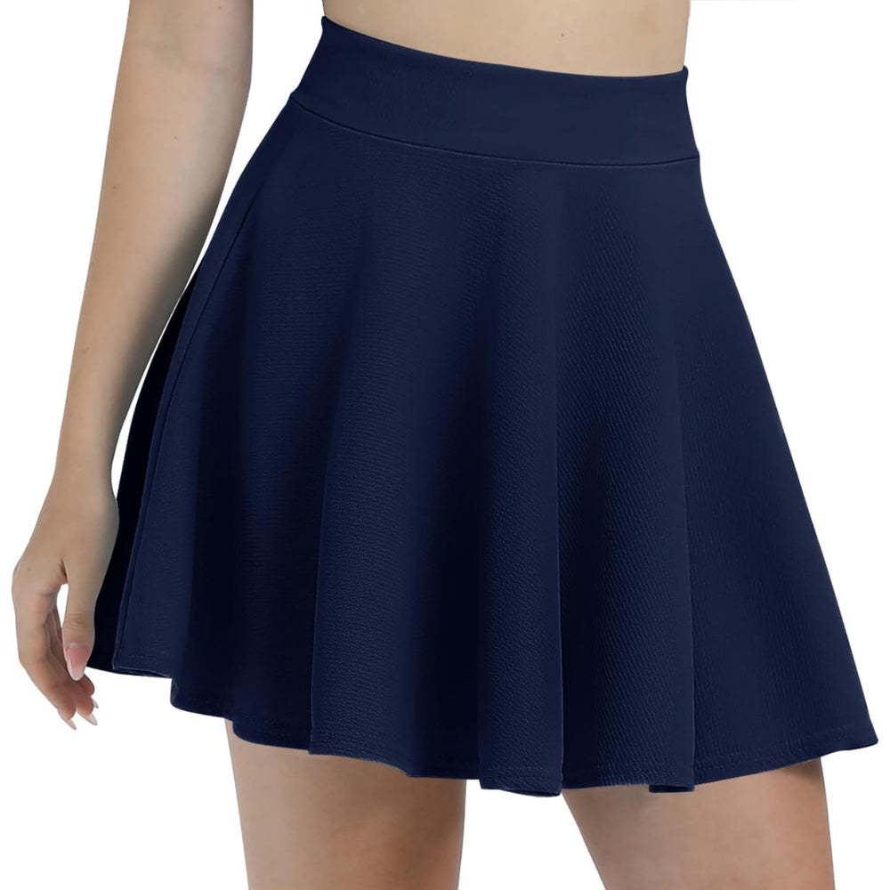 Stretchy Mini Flared Skirt-Cozy Knit Sets