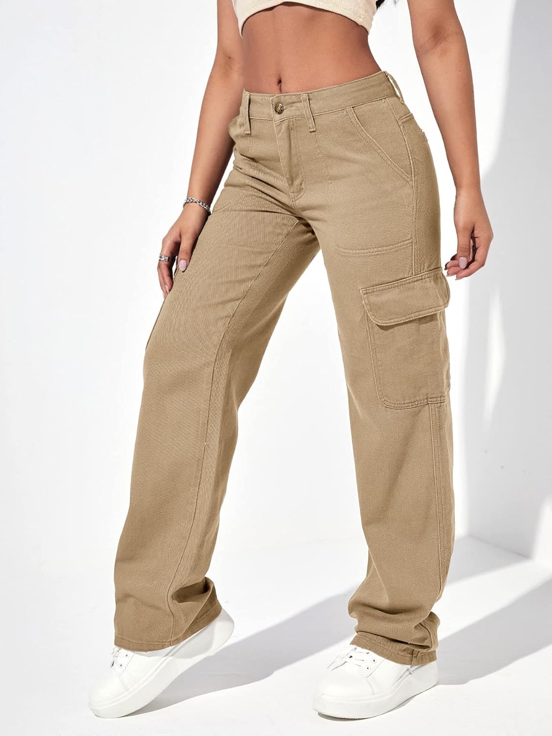 Casual Flap Pocket Denim Pant-Cozy Knit Sets