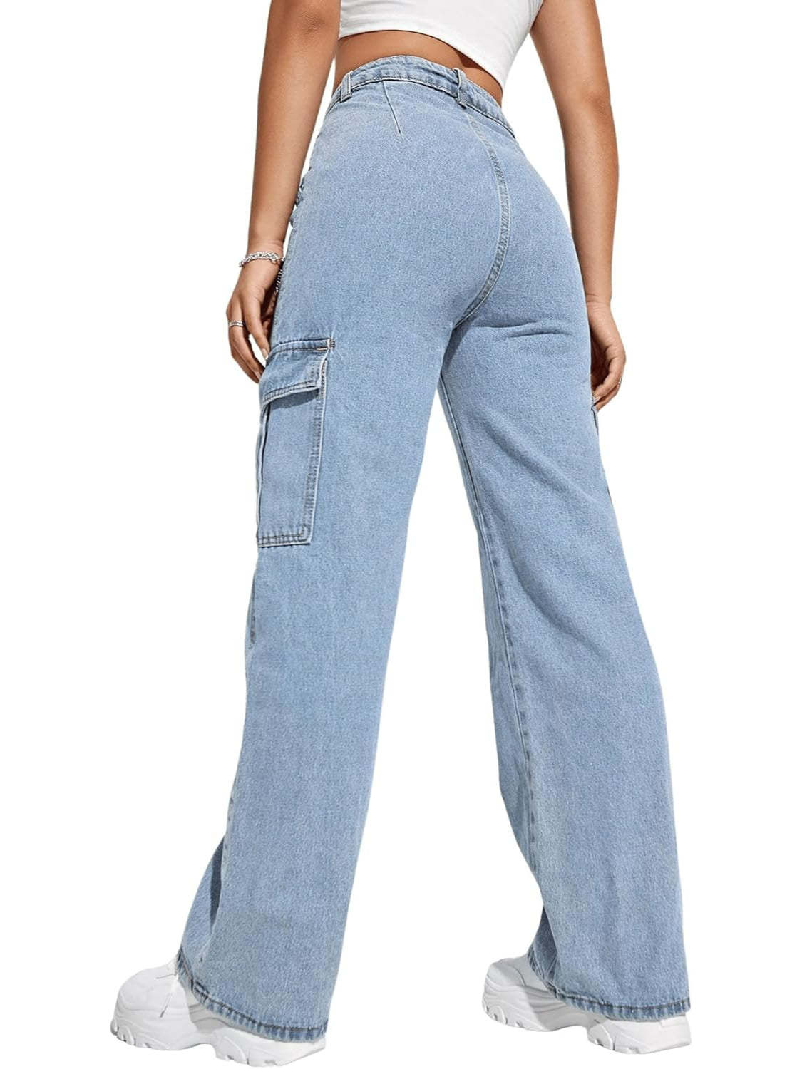 Flap Pocket Denim Jeans-Cozy Knit Sets
