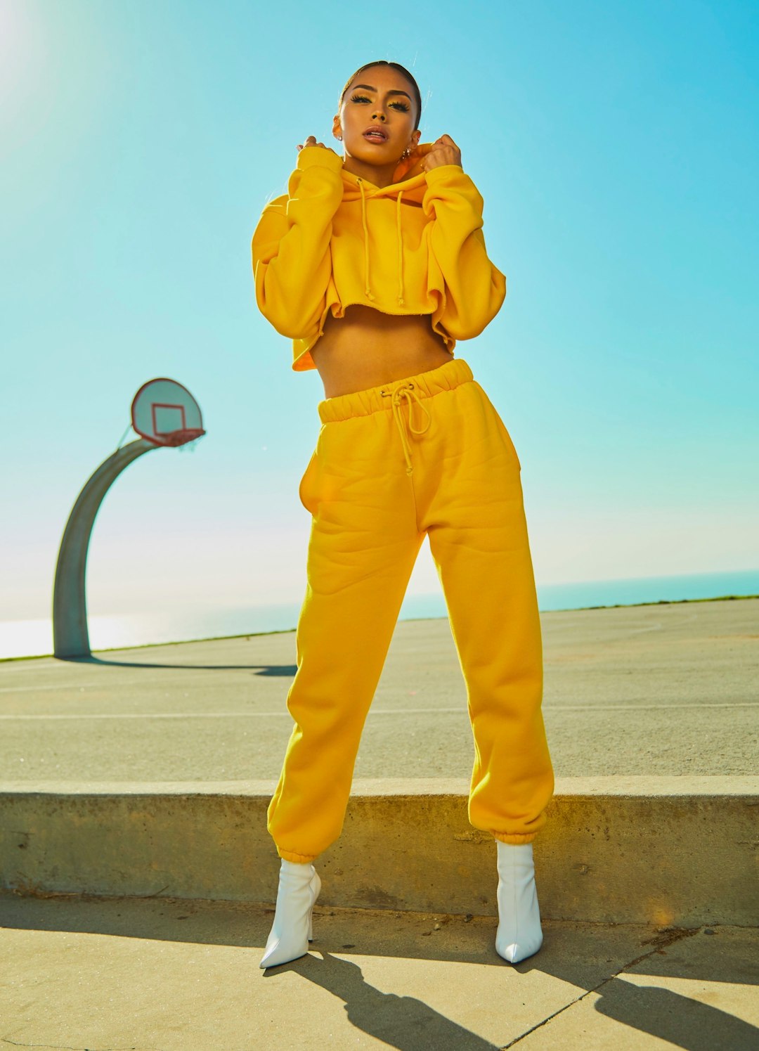 Modern tracksuit fashion on the runway